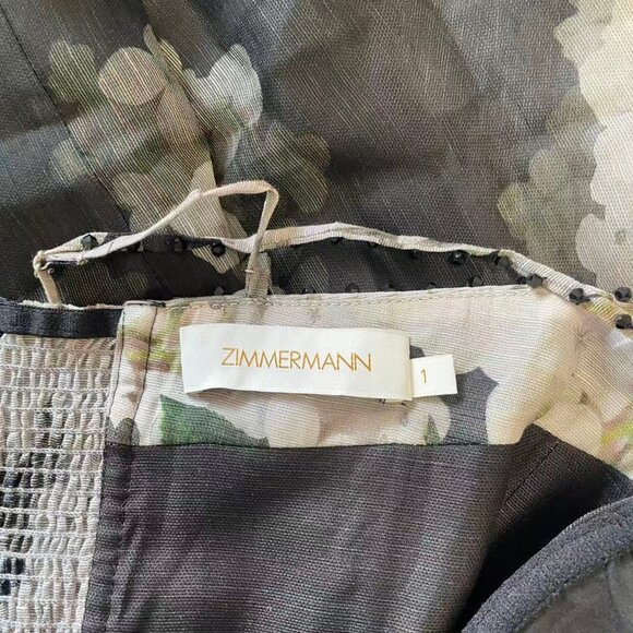 Zimmermann Balance linen and silk bustier dress - Picture 14 of 14